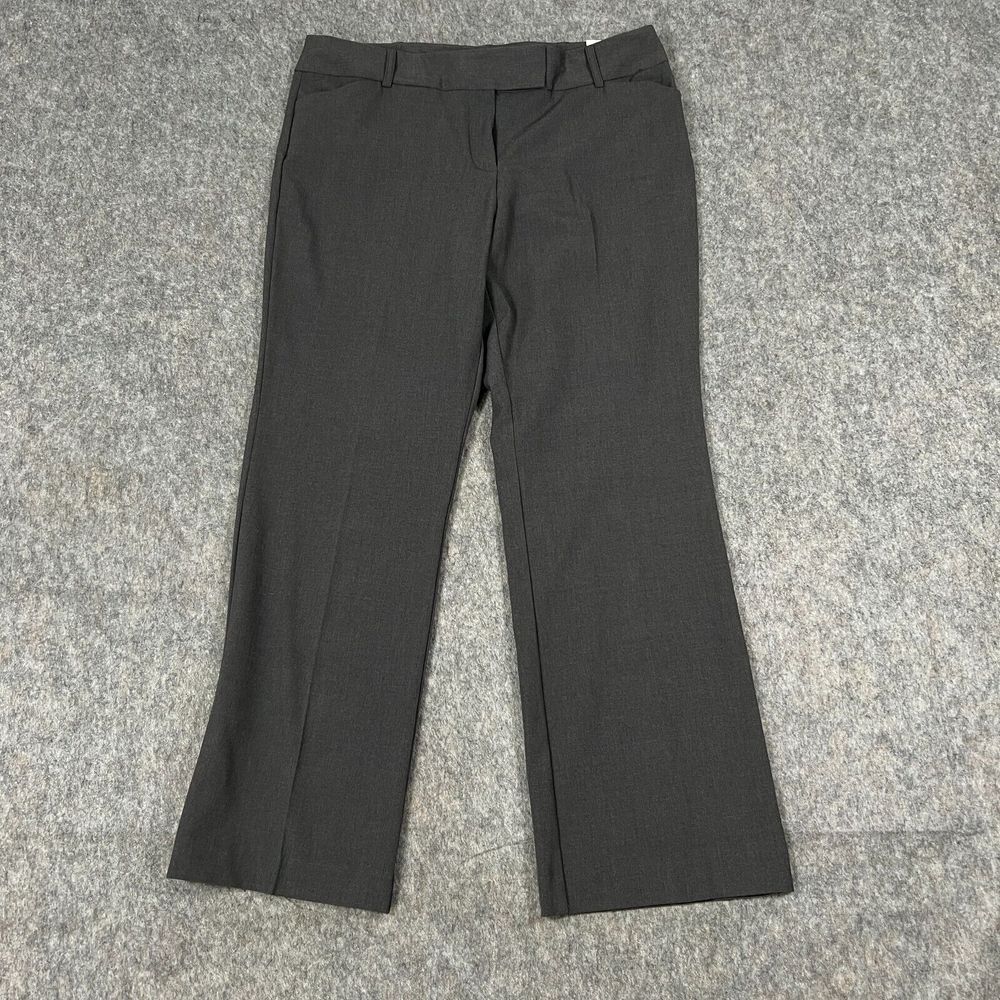 Kim Rogers Women's‎ Dress Pants Size 12P Gray Straight Leg NWT